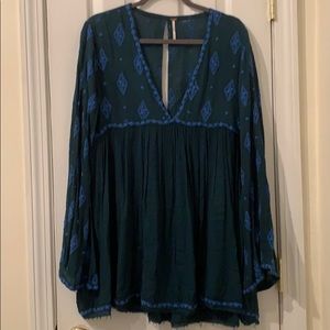 Free People embroidered tunic